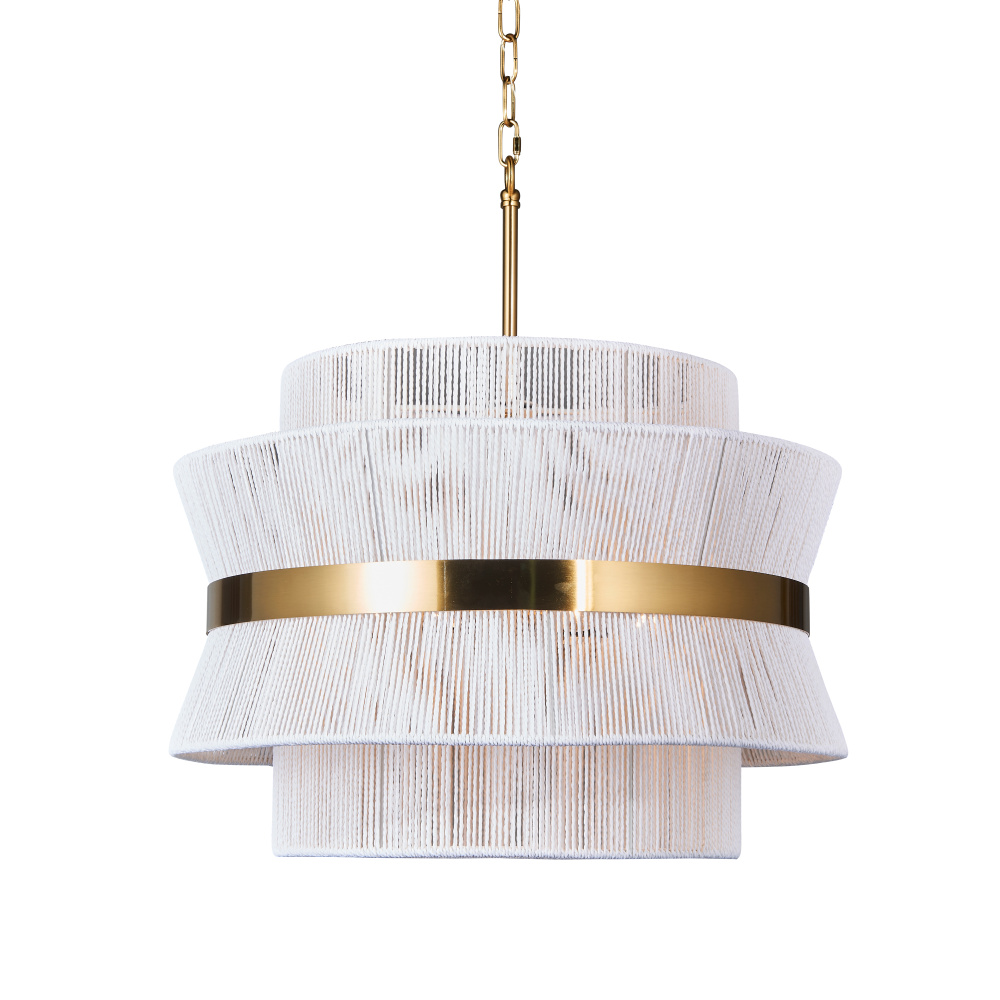 Soleil Small Chandelier - White