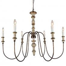Terracotta Lighting H8122-6GY - Karalea Chandelier With Gray Finish