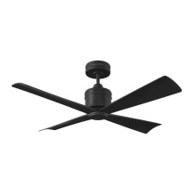 Visual Comfort & Co. Fan Collection 4LNCR44MBK - Launceton 44 Ceiling Fan in Midnight Black with Midnight Black Blades