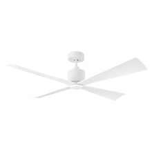 Visual Comfort & Co. Fan Collection 4LNCR56RZW - Launceton 56 Ceiling Fan in Matte White with Matte White Blades