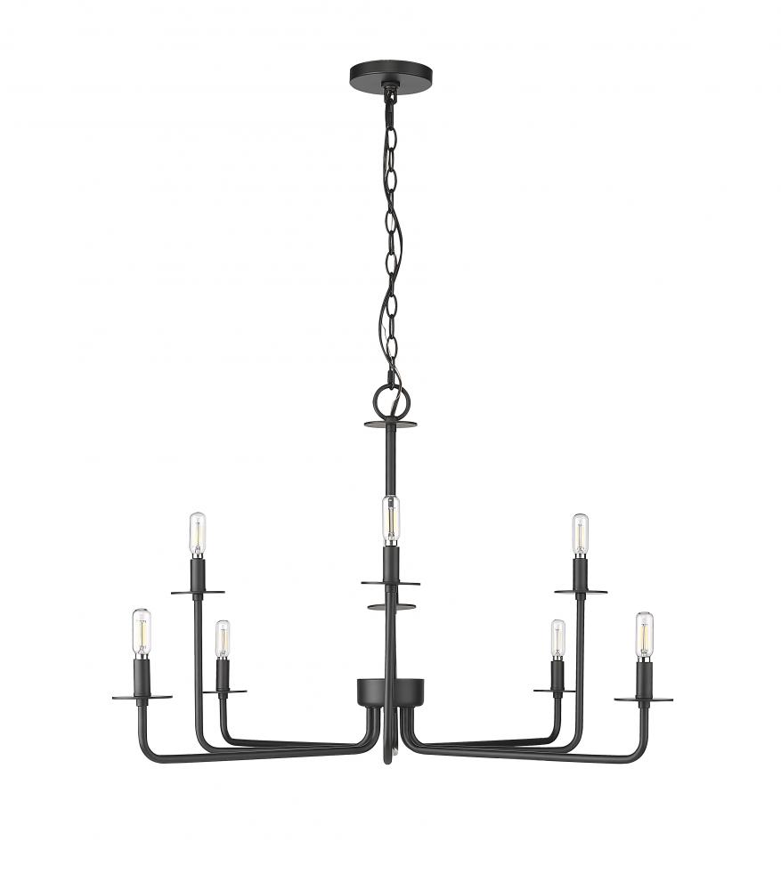 Marceline 8-Light Chandelier Ceiling Light Matte Black