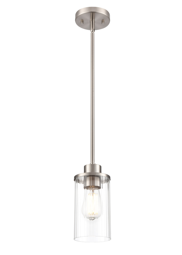 Beverlly 4.5" Wide 1-Light Pendant - Brushed Nickel
