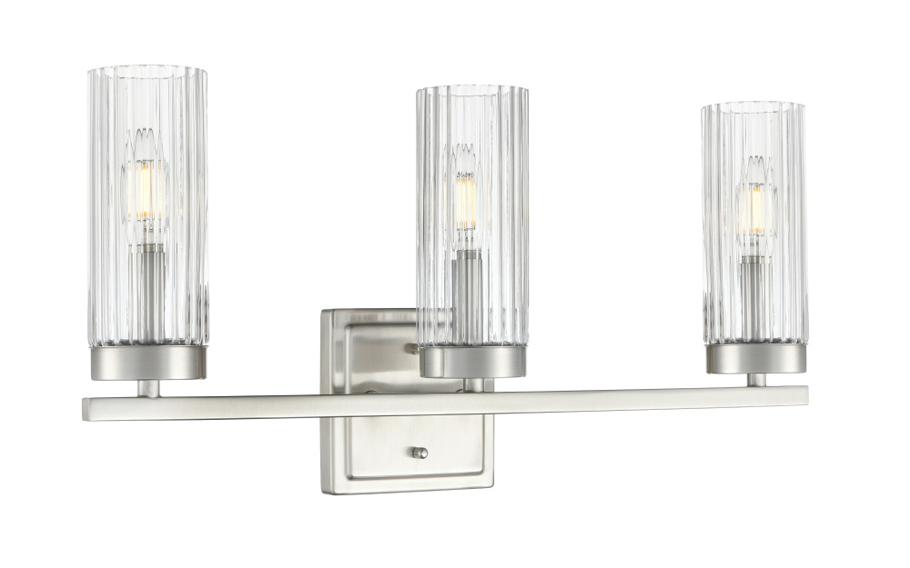 Iversen 21" Wide 3-Light Vanity - Brushed Nickel