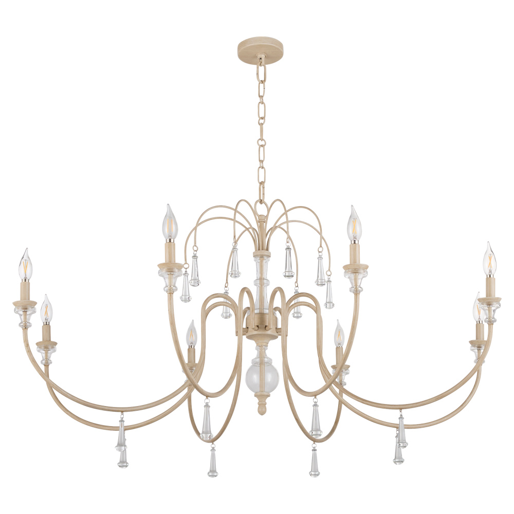 CLASICA 8LT CHANDELIER - WSH OAK