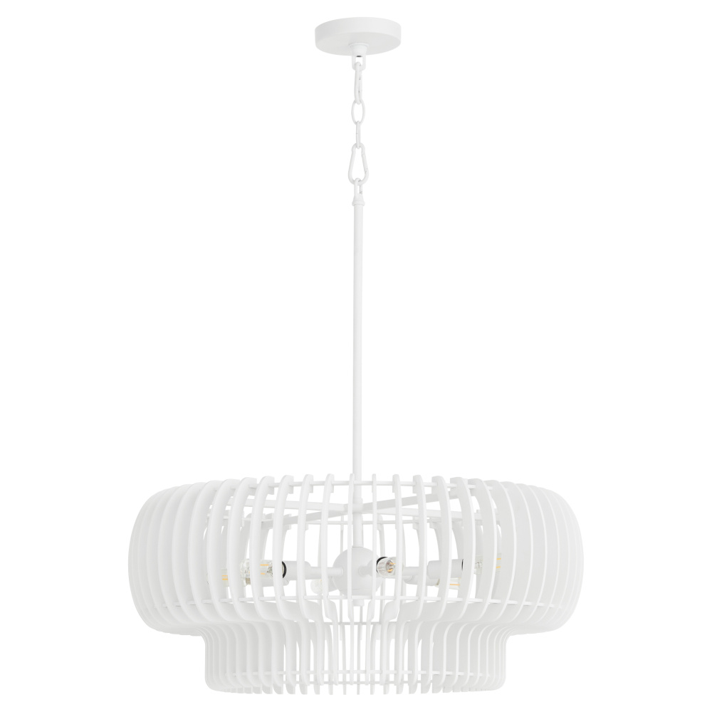 HARRELSON 6 LIGHT PENDANT - STUDIO WHITE