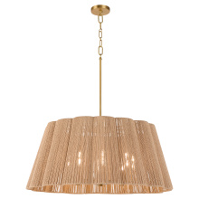 Quorum 851-8-47 - ANTON 8 LIGHT PENDANT - BRUSHED BRASS