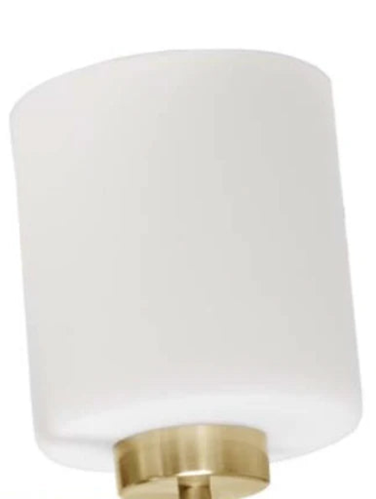 2-Light White Glass Vanity - CG