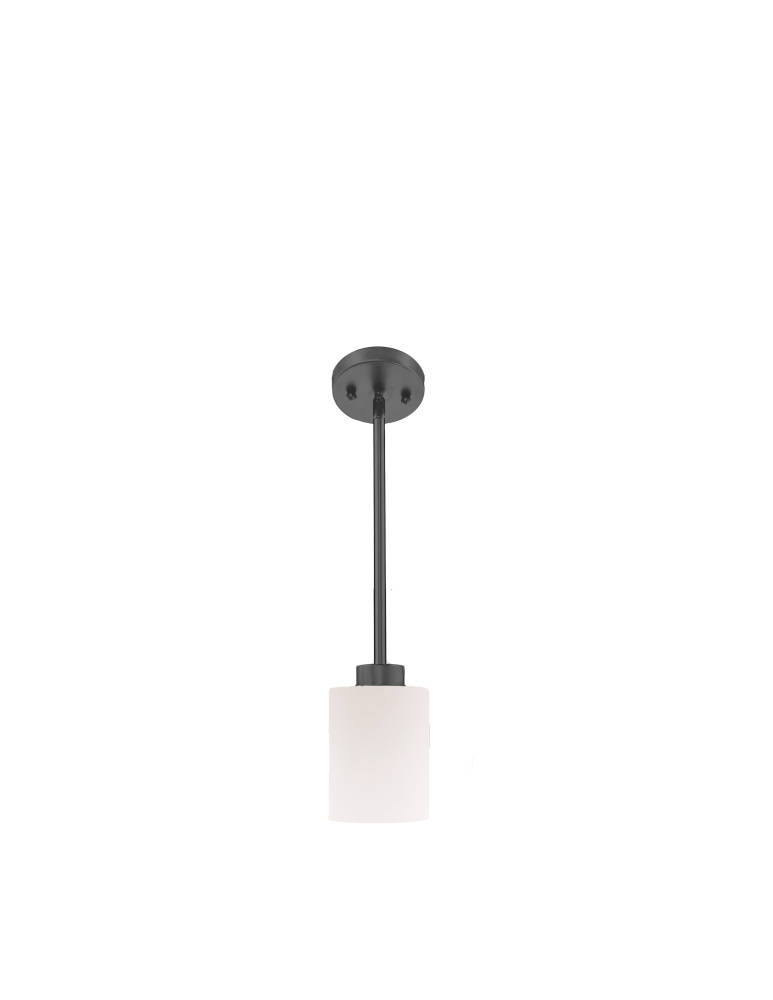 Mincio 1-Light White Glass Mini Pendant - MB