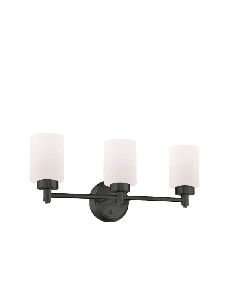 Mincio 3-Light White Glass Vanity - MB