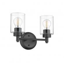 HOMEnhancements 21417 - Mincio 2-Light Clear Glass Vanity - MB