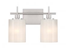 Savoy House Meridian M80083BN - 2-Light Bathroom Vanity Light in Brushed Nickel