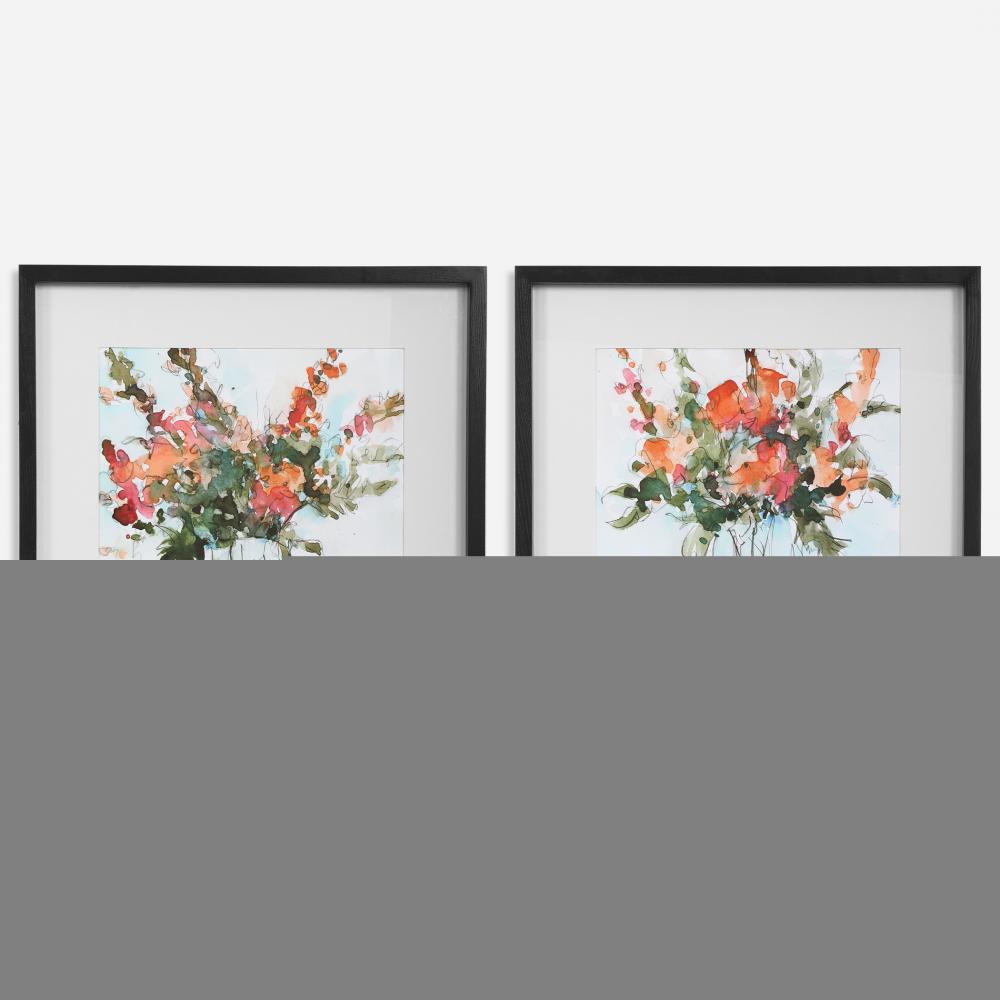 Uttermost Fresh Flowers Watercolor Prints Set/2