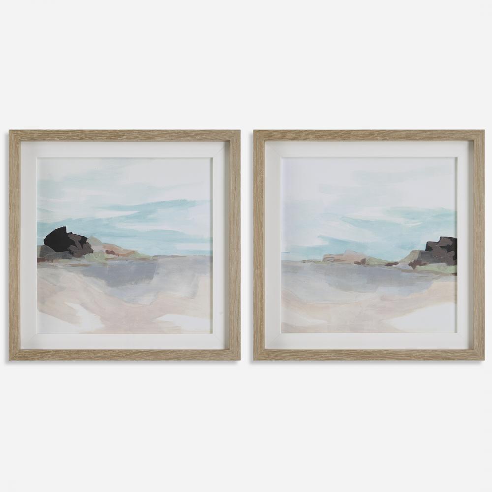 Uttermost Glacial Coast Framed Prints Set/2
