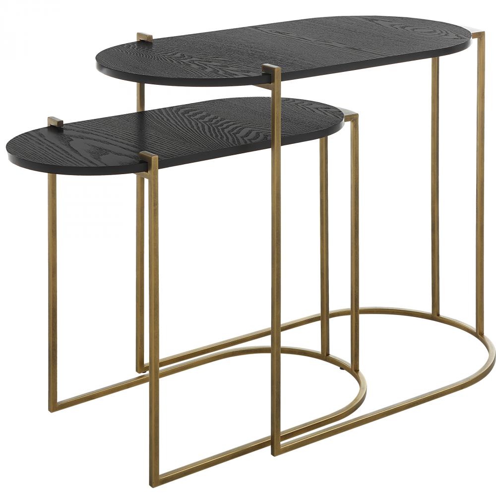 Uttermost Aztec Wood Nesting Tables Set/2