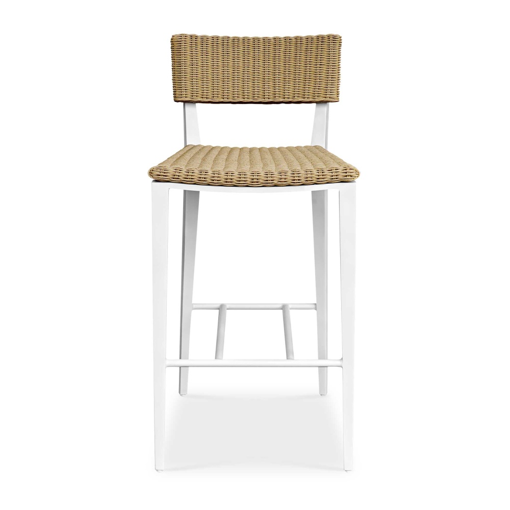 Uttermost Calbas White Outdoor Bar Stool