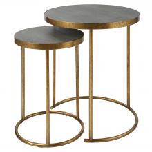 Uttermost 25284 - Uttermost Aragon Brass Nesting Tables Set/2