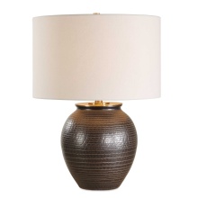 Uttermost 30562-1 - Uttermost Hawkins Bronze Ribbed Table Lamp