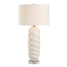 Uttermost 30573 - Uttermost Anneli White Swirl Table Lamp