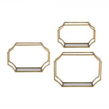 Uttermost 04048 - Uttermost Lindee Gold Wall Shelves Set/3