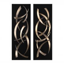 Uttermost 04139 - Uttermost Brushstrokes Metal Wall Art Set/2