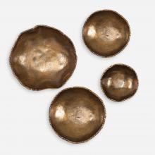 Uttermost 04299 - Uttermost Lucky Coins Brass Wall Bowls Set/4