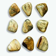 Uttermost 04324 - Uttermost Pebbles Blonde Wood Wall Décor Set/9