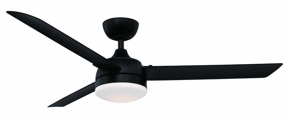 Xeno Wet 56 inch Indoor/Outdoor Ceiling Fan with LED Light Kit - Black with Black blades