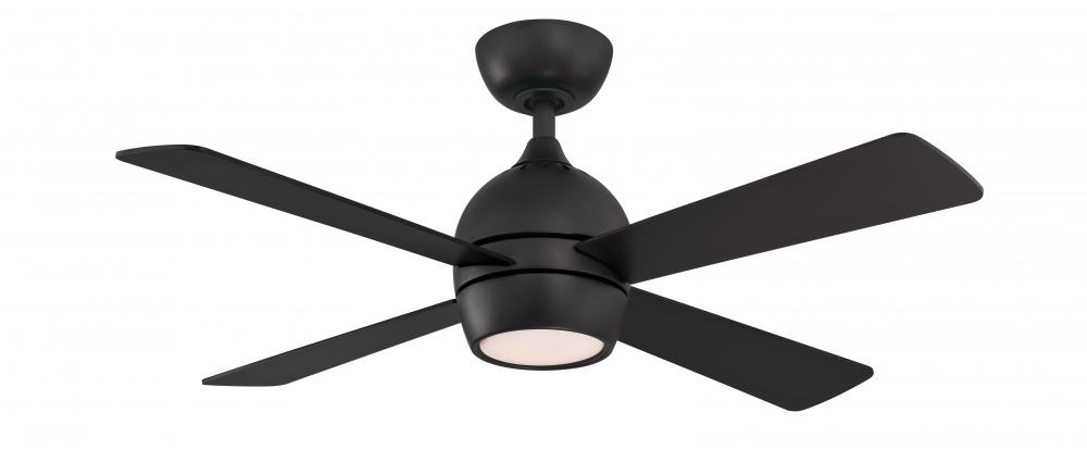 Kwad 44 inch Indoor Ceiling Fan with LED Light Kit - Black
