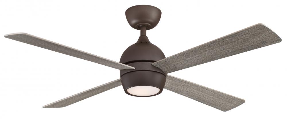 Kwad 52 inch Indoor Ceiling Fan with LED Light Kit - Matte Greige