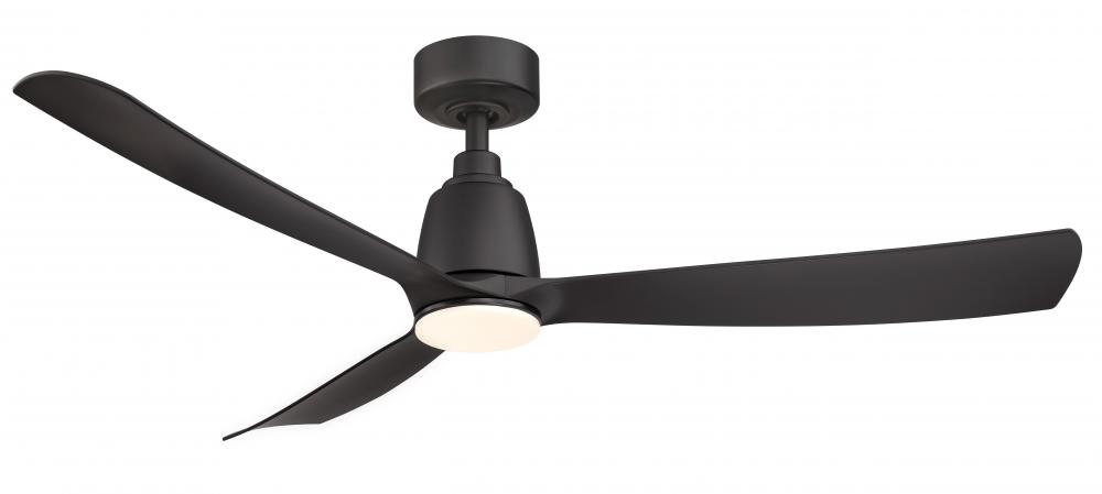 Kute 52 inch Indoor/Outdoor Ceiling Fan - Black with Black blades